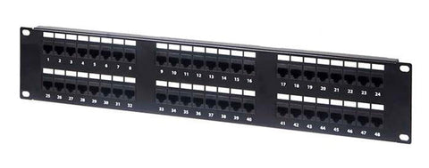 Premium Line Cat.6 UTP Patch Panel 48 Ports With Two Cable Management Bars