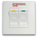 Premium Line Euro II Faceplate 2 Port